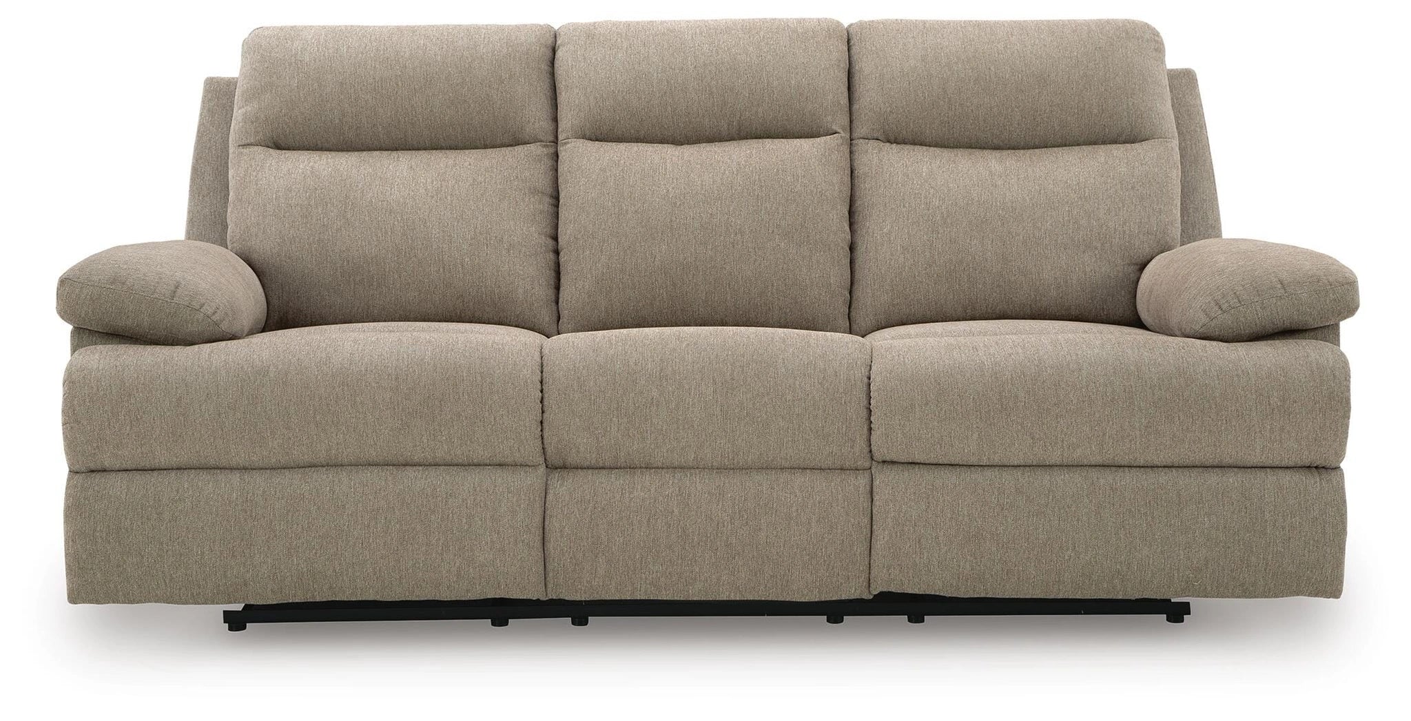 Sofá reclinable de desplazamiento lateral con mesa abatible