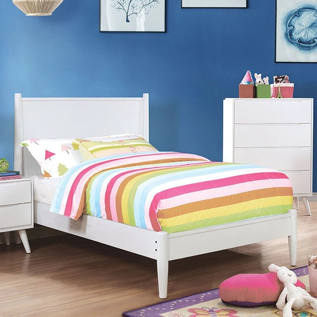 Cama LENNART II Blanca y Negra Cal.King, E.King, Full, Queen, Twin