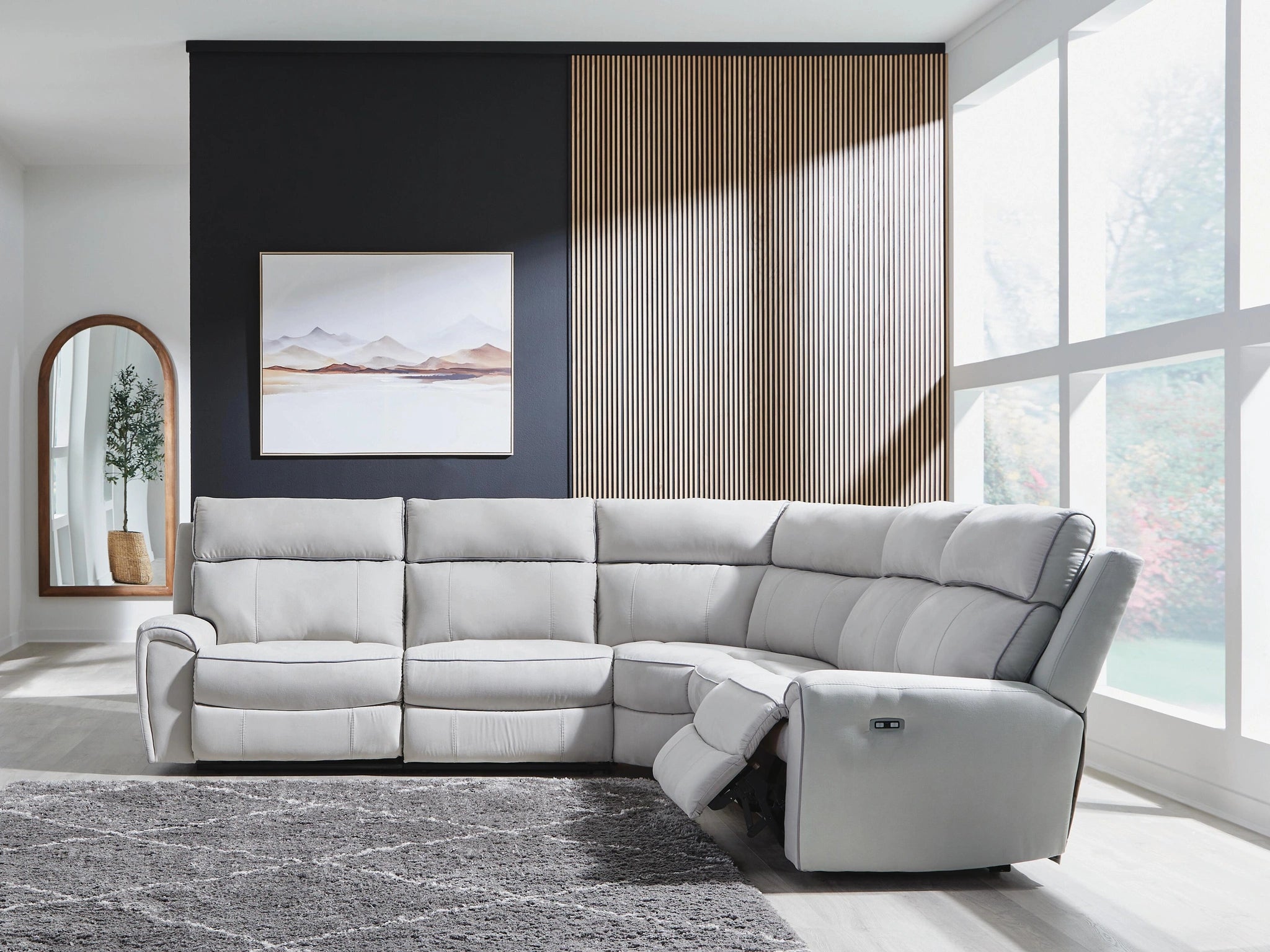 Seccional reclinable eléctrico Social Pointe