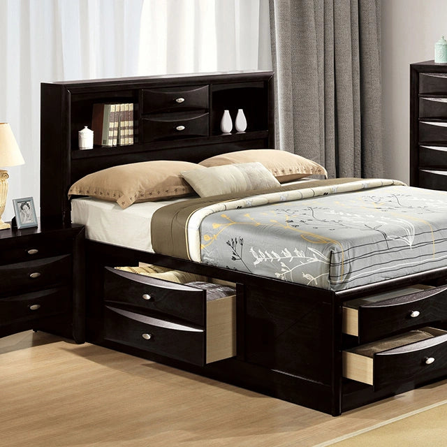 Cama de almacenamiento Zosimo E.King, Full y Queen