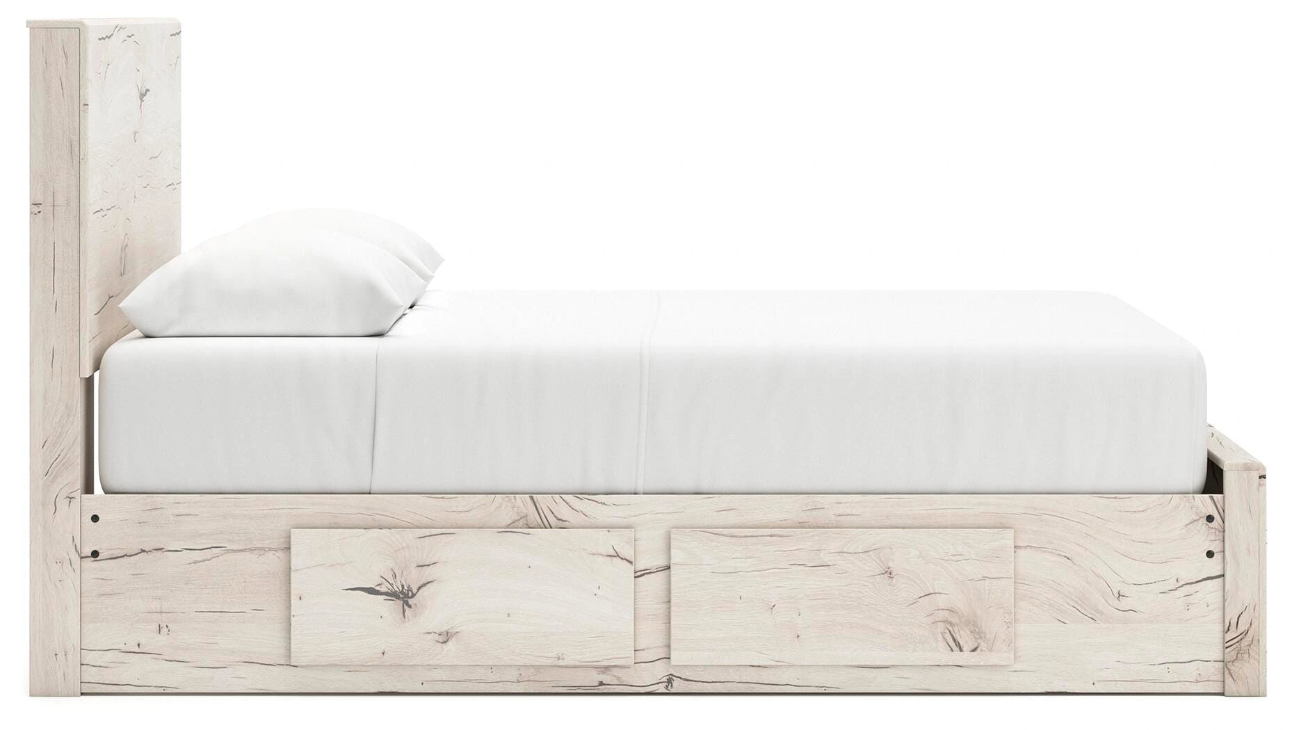 Cama Lawroy con almacenamiento en el panel