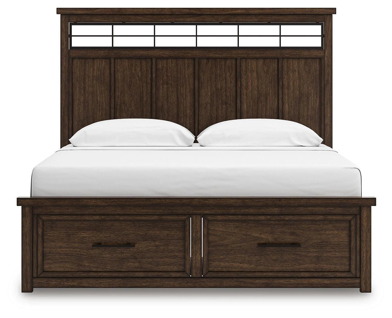 Cama con almacenaje en panel Taffenbrook