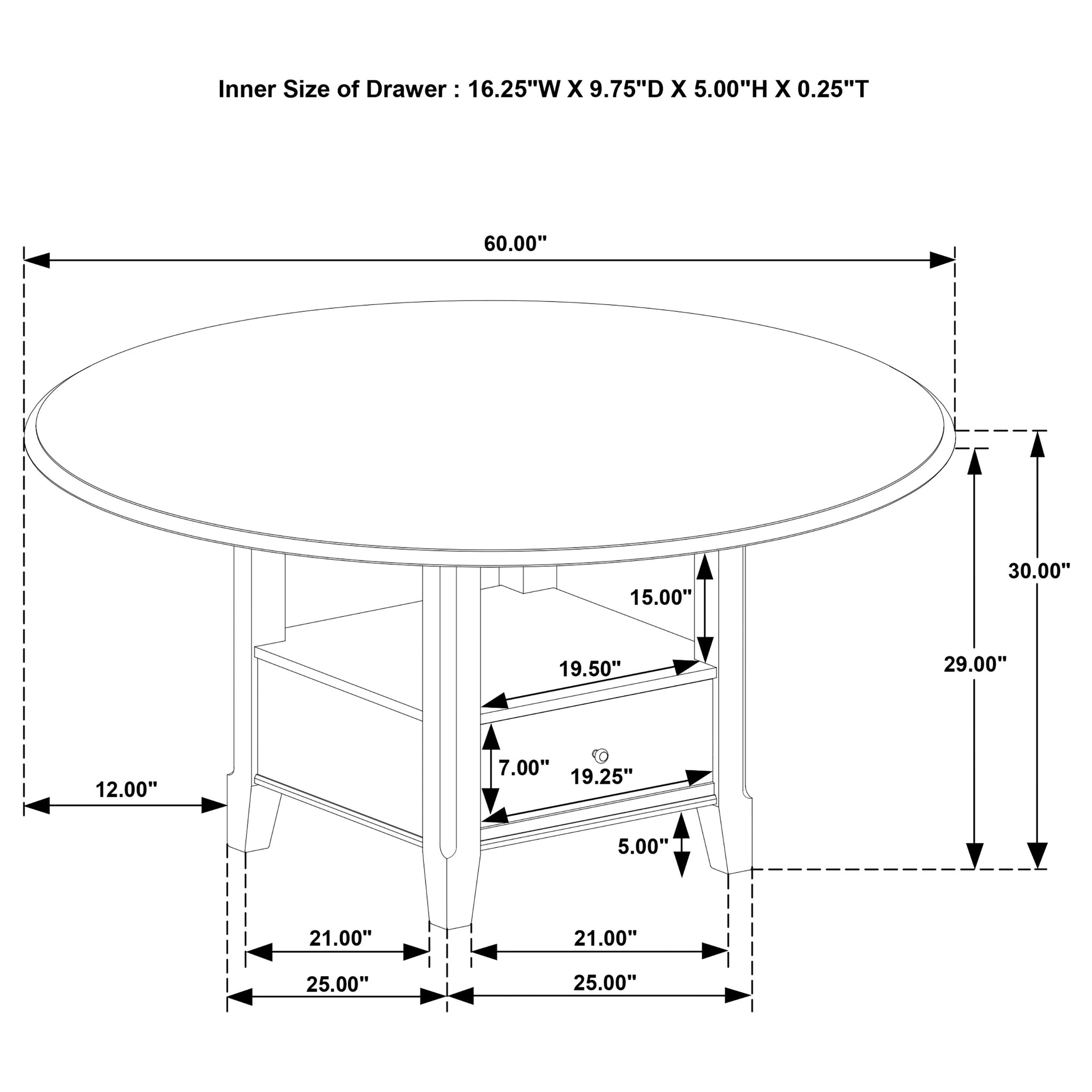 Juego de comedor Twyla de 5 piezas