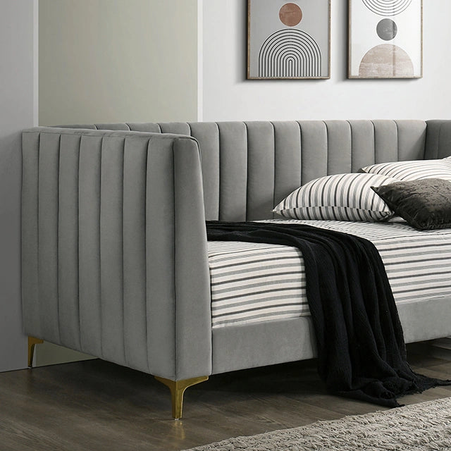 NEOMA Sofá cama individual, gris claro