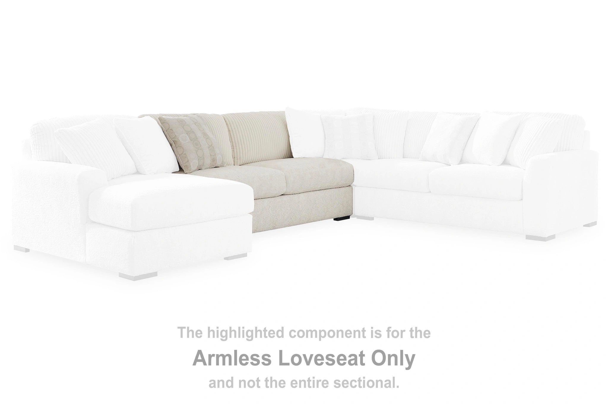 Seccional Chessington con doble chaise longue