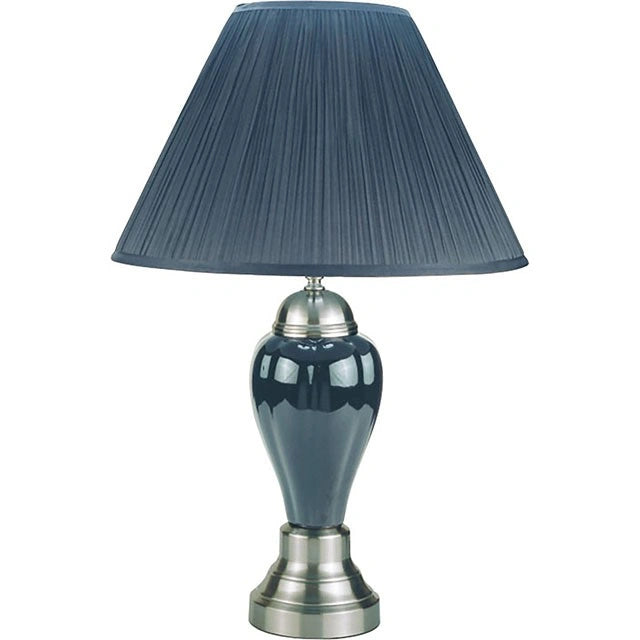 Lámpara de mesa gris Hanna Gray de 27" de alto