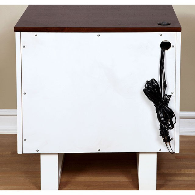 Mesa de Noche Meredith con Toma USB