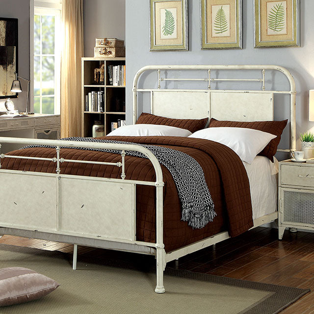 Haldus Cal.King, E.King, & Twin Bed Blanco, Marfil y Rojo