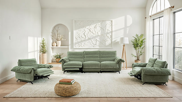 Sofá biplaza reclinable eléctrico Morley