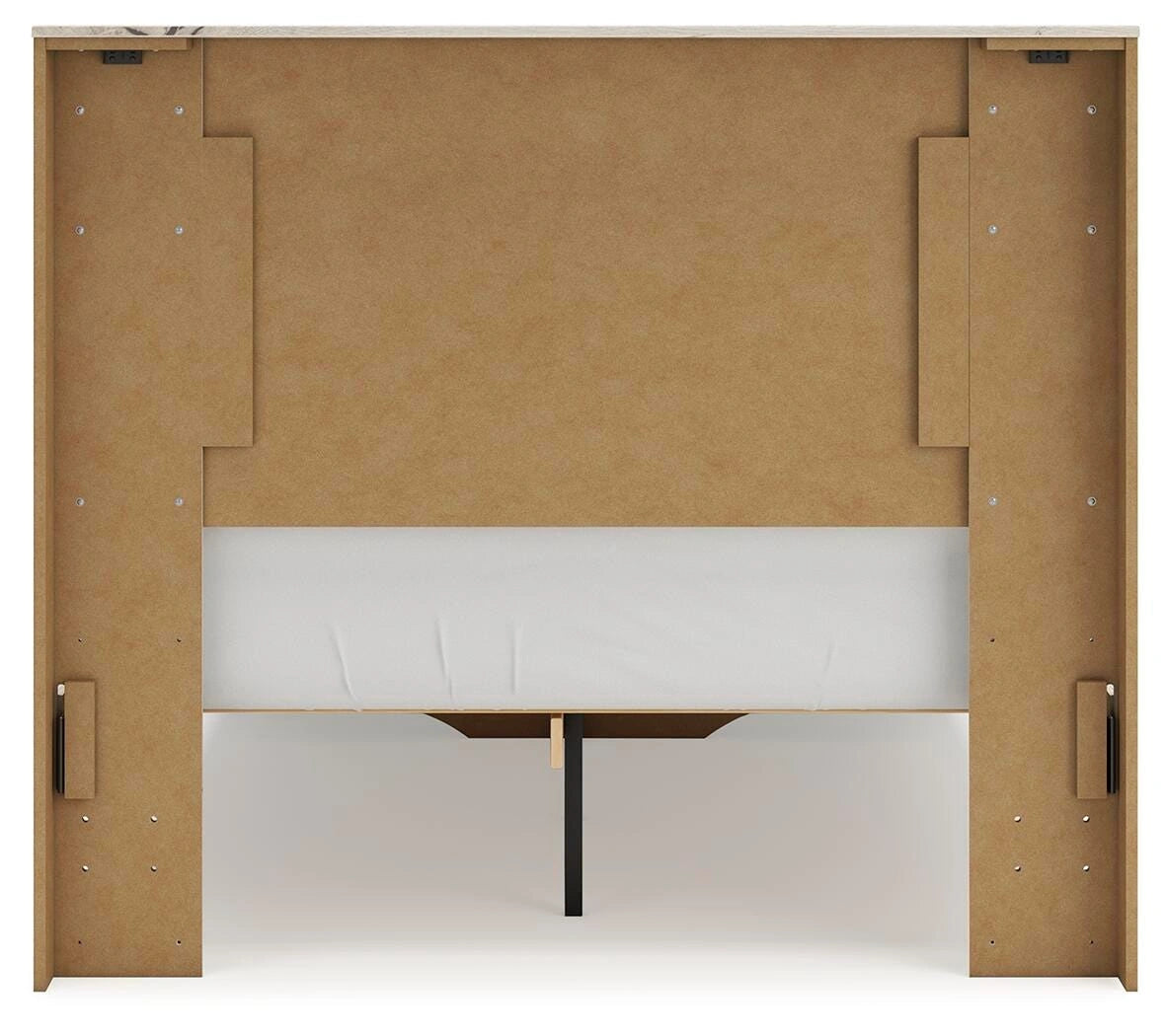 Cama Lawroy con almacenamiento en el panel