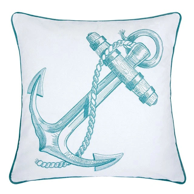Almohada Lorrie Teal de 50x50 cm, color turquesa