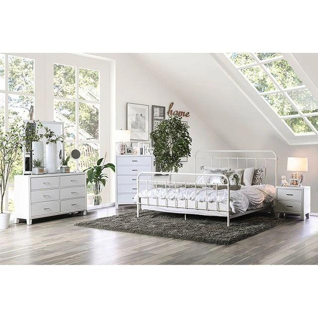 IRIA Cama Blanca Vintage Cal.King, E.King y Full