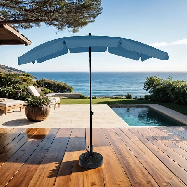 Elegante Sombrilla Rectangular Inclinable