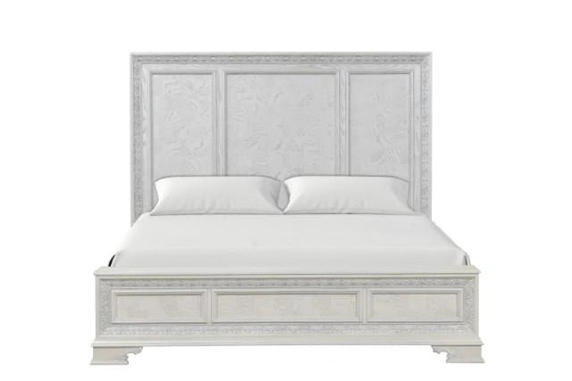 Stella Mia Cama Blanco y Blanco