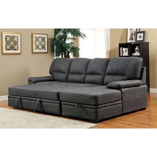 Seccional ALCESTER Brown & Gray con Sofá Cama, Fresno