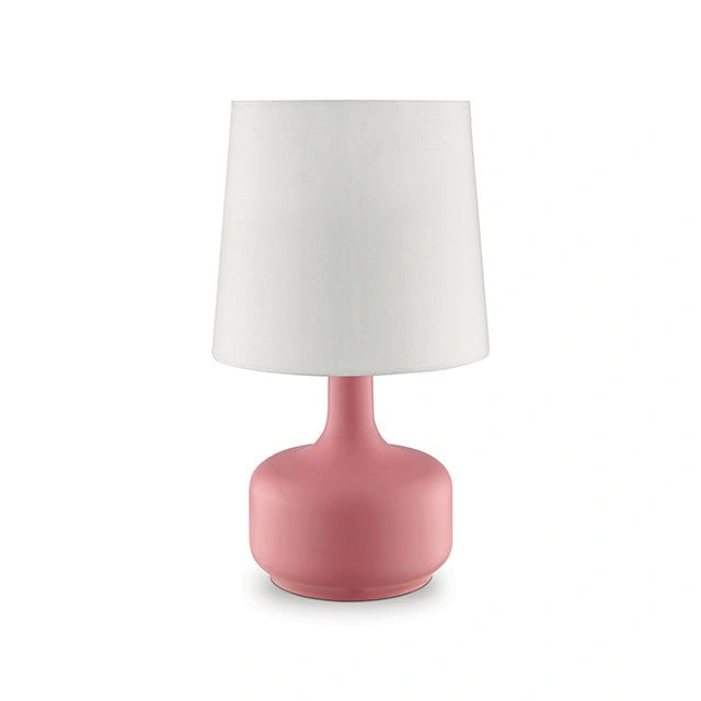 Lámpara de Mesa Rosa Mate Farah de 17" de Altura