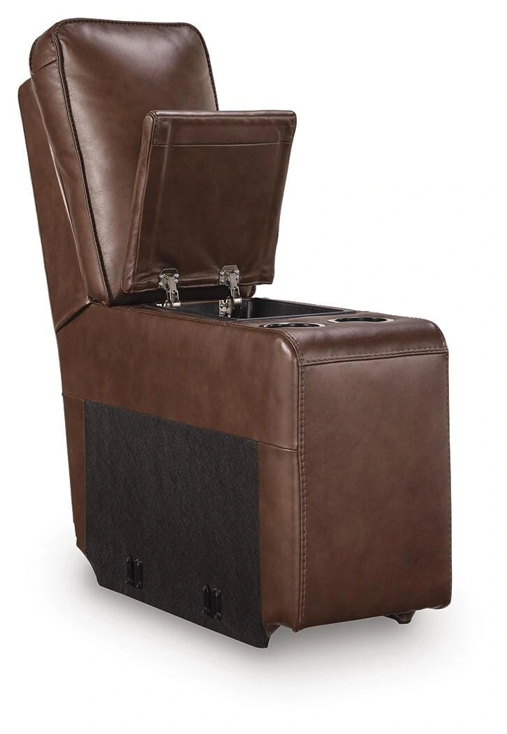 Seccional reclinable DeepWakes con consola de almacenamiento