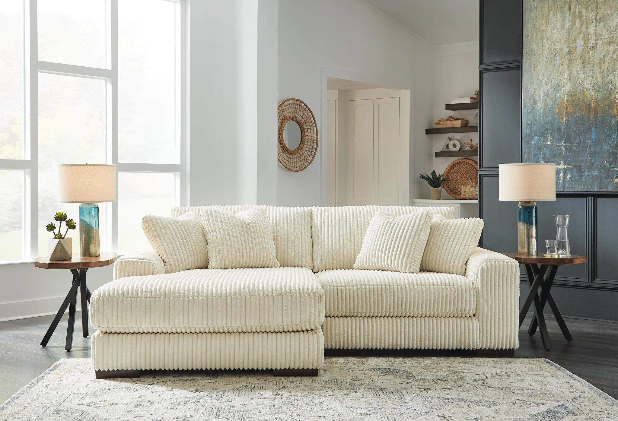 Sofá seccional Lindyn con chaise longue
