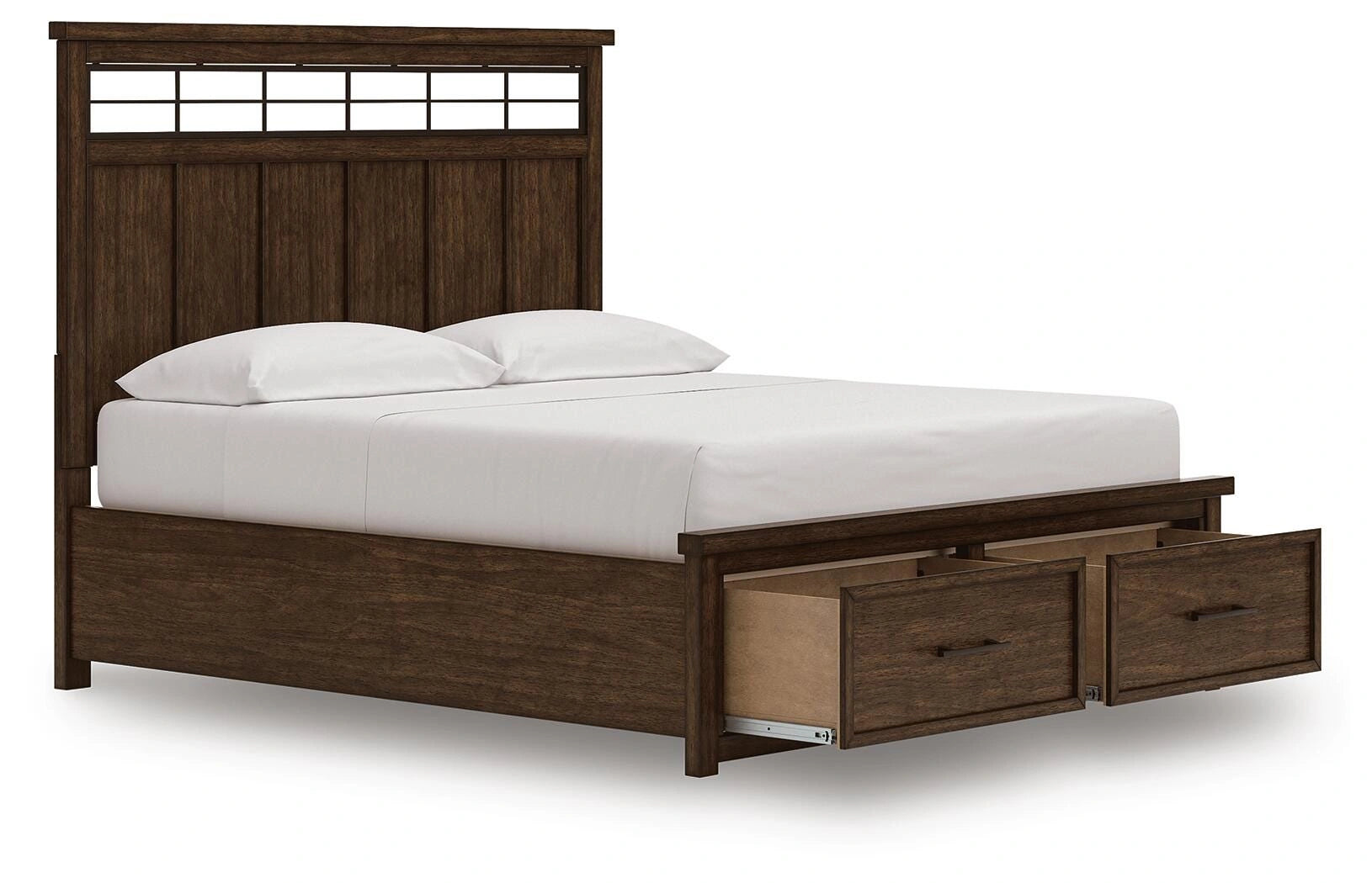 Cama con almacenaje en panel Taffenbrook