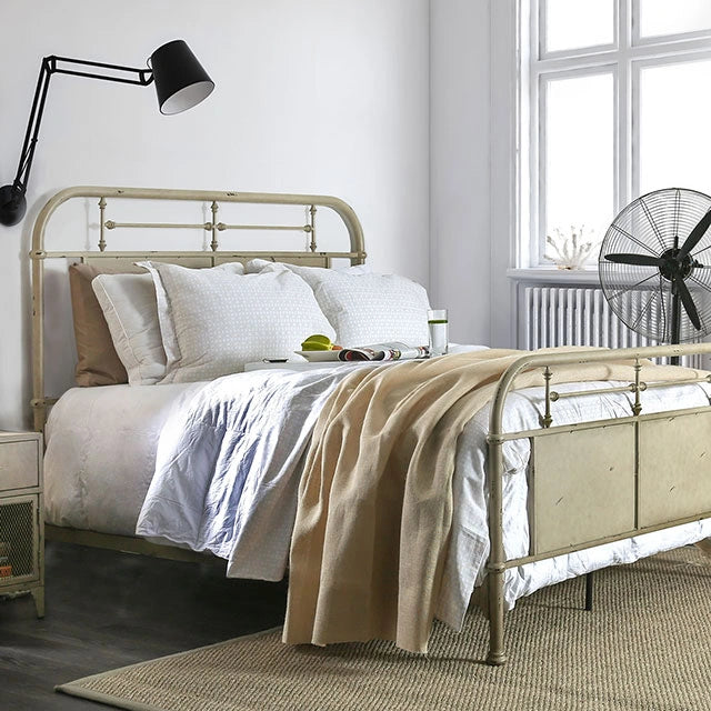 Haldus Cal.King, E.King, & Twin Bed Blanco, Marfil y Rojo