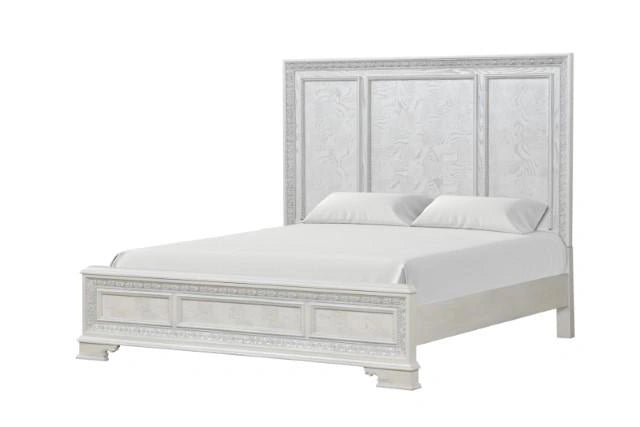 Stella Mia Cama Blanco y Blanco