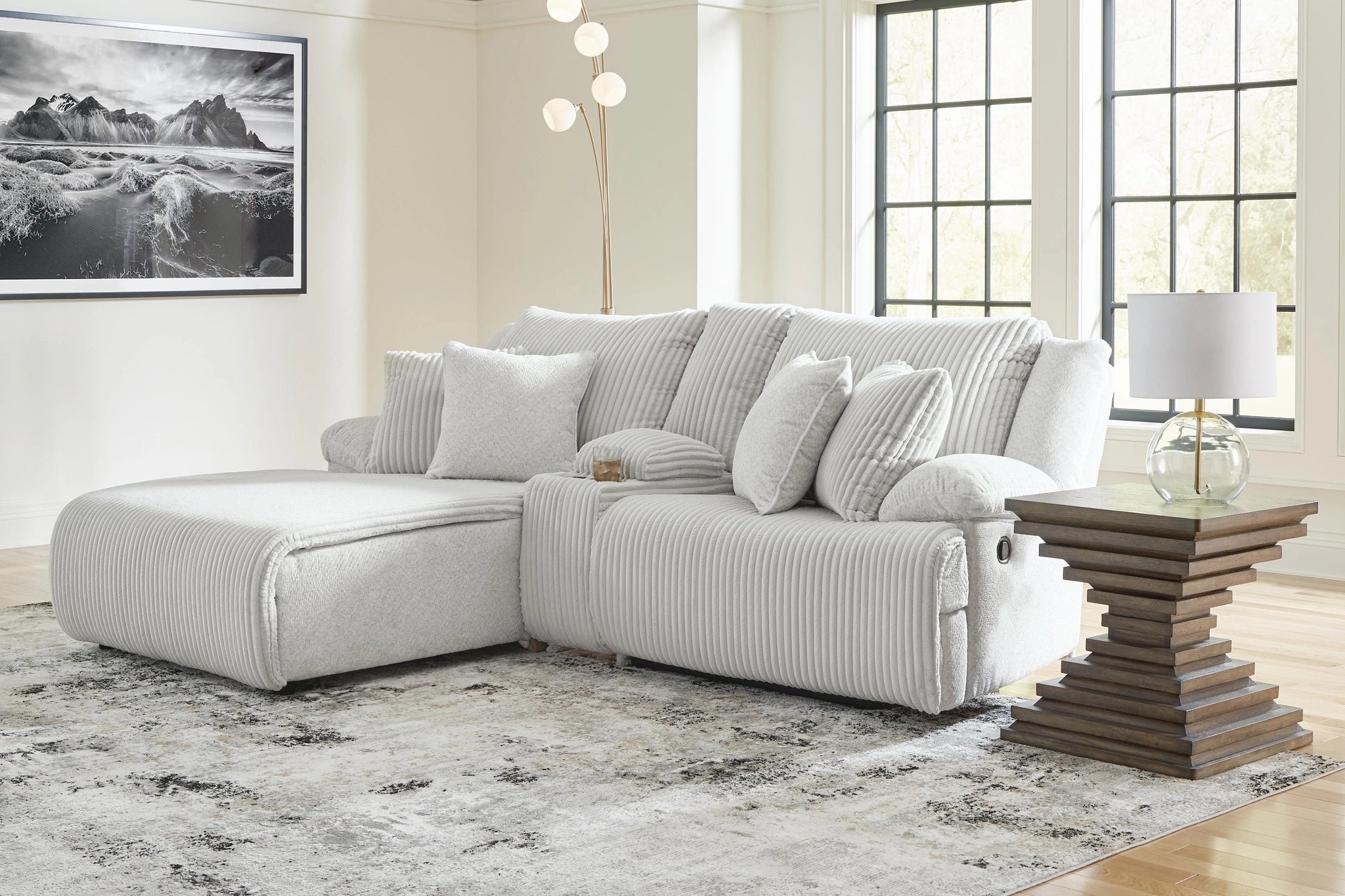 Sofá Seccional Reclinable de Primera Calidad con Chaise