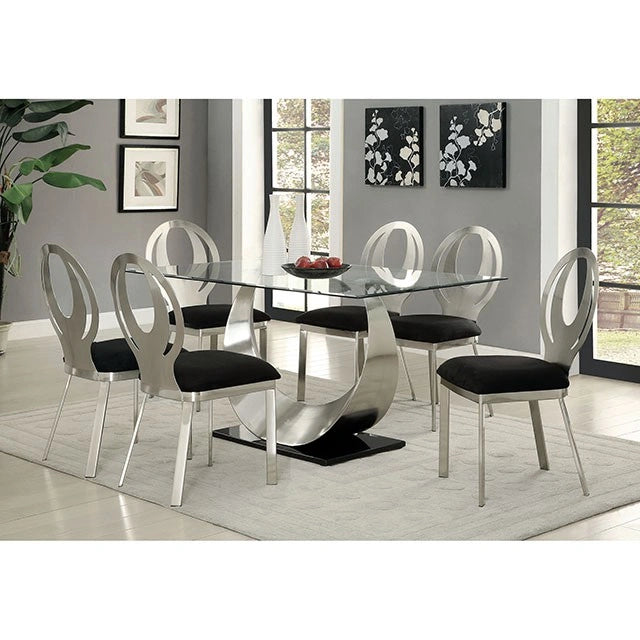 Silla lateral ORLA plateada/negra (2/CTN)