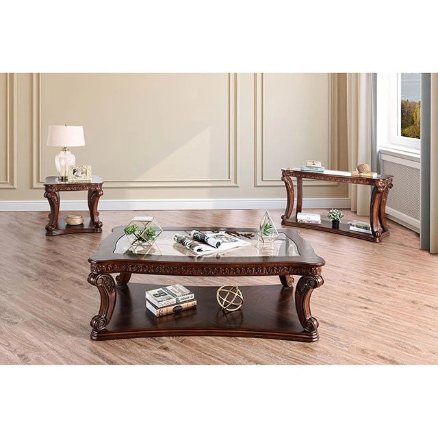 Mesa auxiliar Walworth de roble oscuro