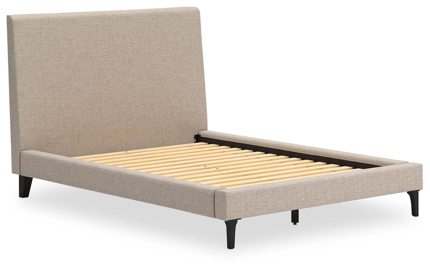 Cama tapizada Cielden con somier de láminas enrollables