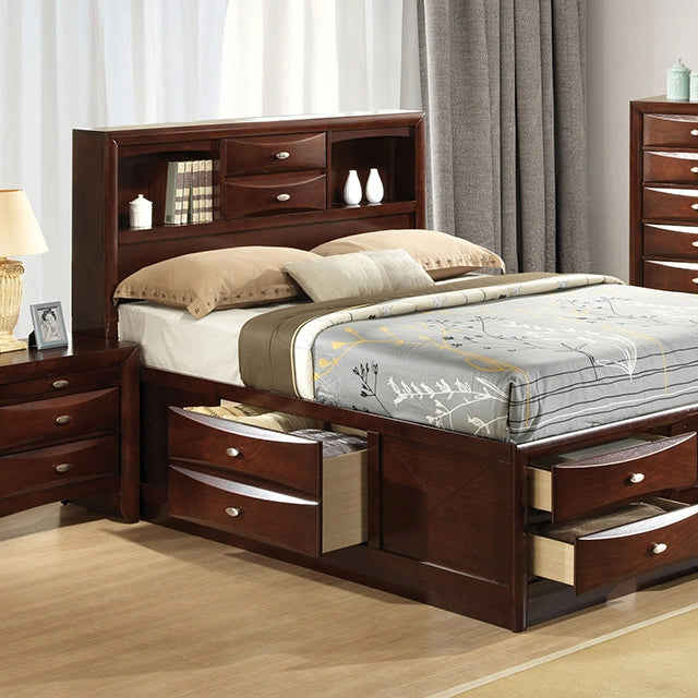 Cama de almacenamiento Zosimo E.King, Full y Queen