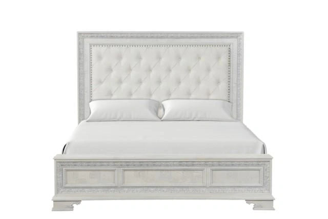 Stella Mia Cama Blanco y Blanco