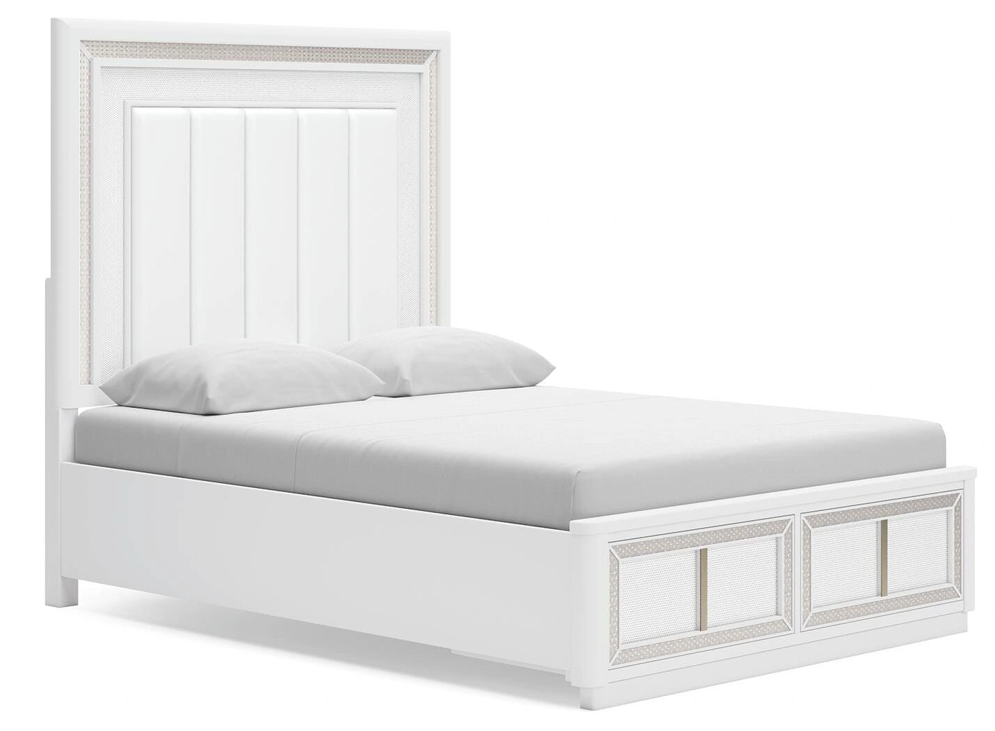 Cama tapizada Chalanna con almacenamiento