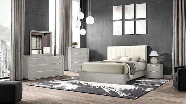 Cama Queen Osterley y cama King E. gris y negro