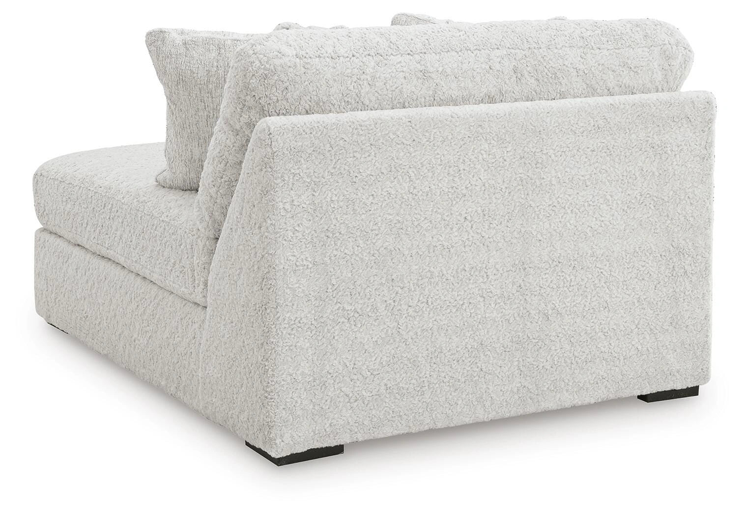 Sofá modular de peluche con chaise longue