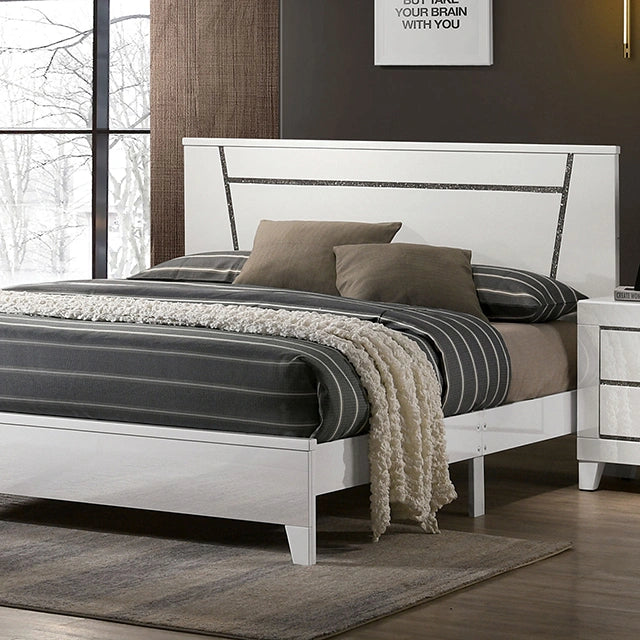 Cama Cal.King MAGDEBURG, blanco y negro
