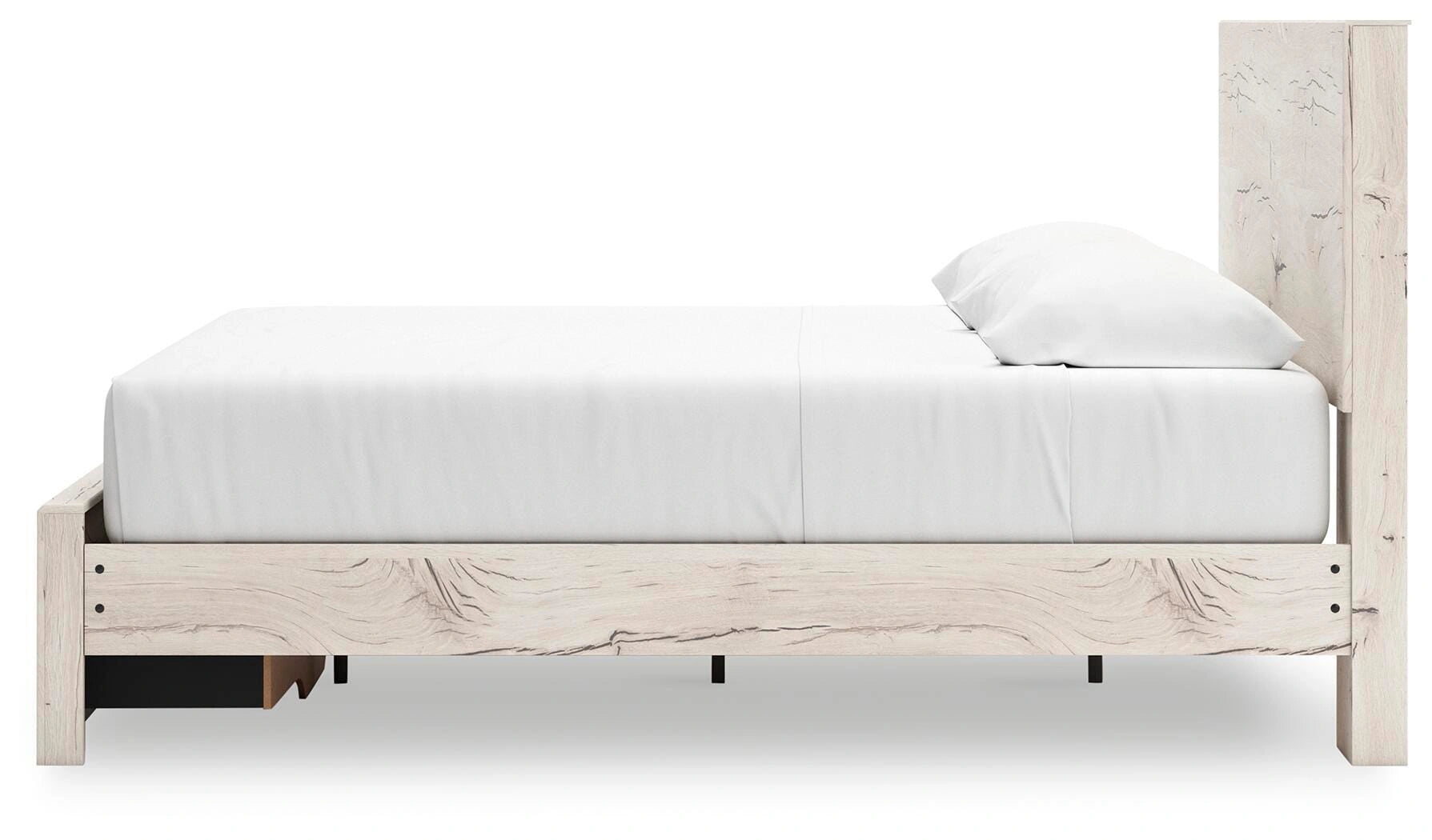 Cama Lawroy con almacenamiento en el panel