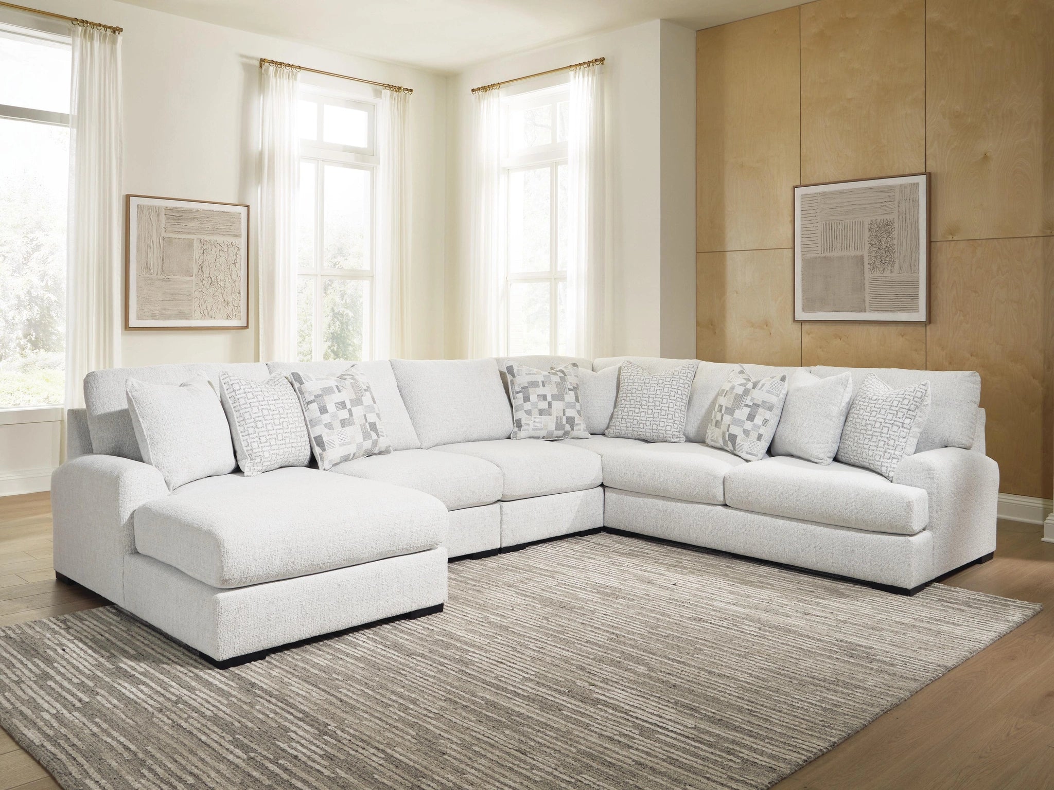 Sofá seccional Misty-Lakes con chaise longue
