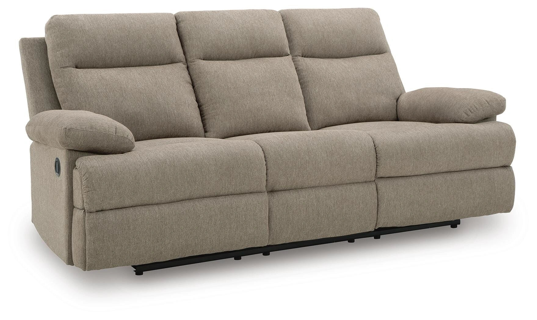 Sofá reclinable de desplazamiento lateral con mesa abatible
