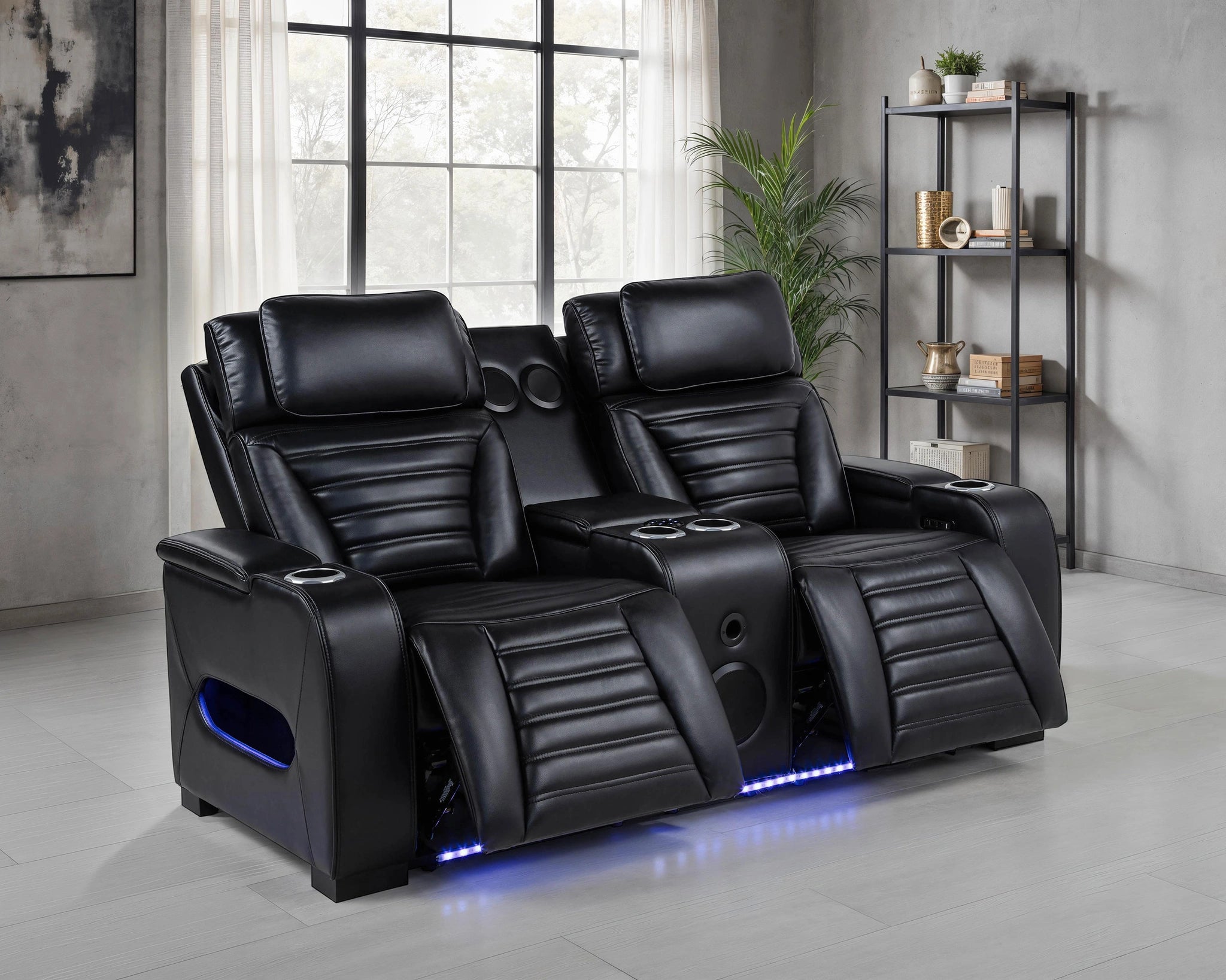 Sofá reclinable de dos plazas Zuma Dual Power
