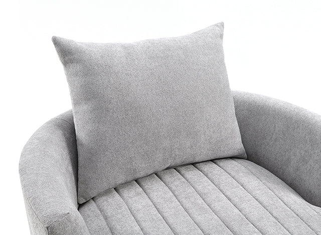 Sillón giratorio con mechones Hoople Channel