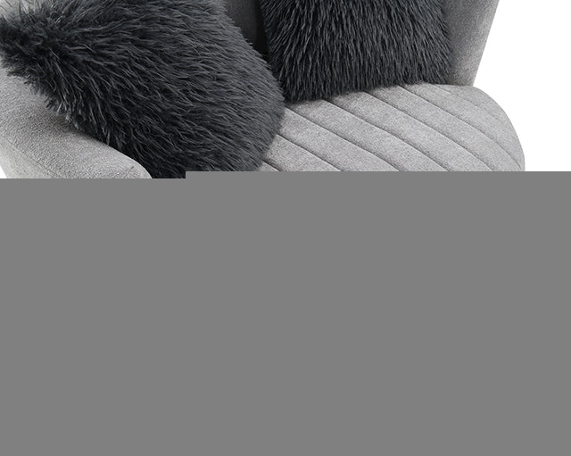 Sillón giratorio con mechones Hoople Channel