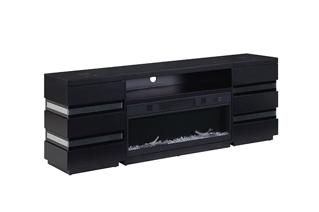 Mueble de TV Terni con chimenea