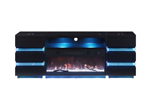 Mueble de TV Terni con chimenea