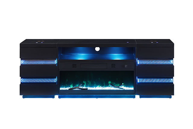Mueble de TV Terni con chimenea