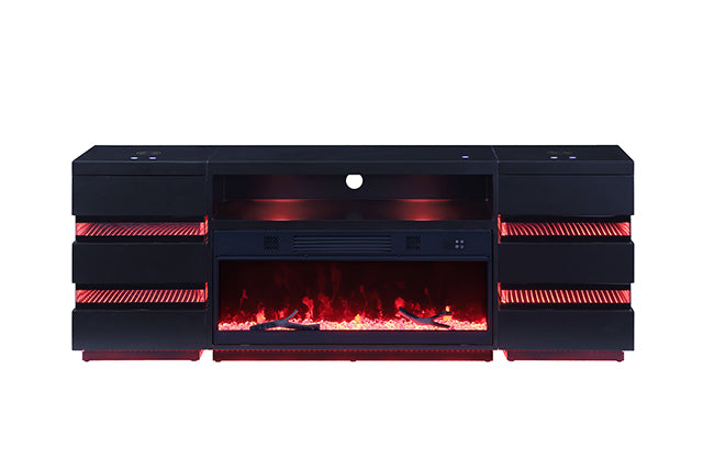 Mueble de TV Terni con chimenea