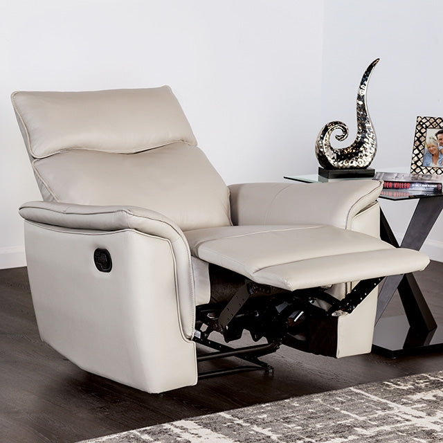 Sillón Reclinable Bienne Blanco y Negro