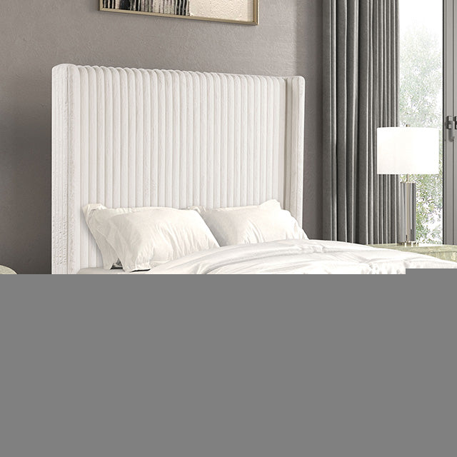Cadwell E.King, Queen, & Full Bed White, Gray, & Black