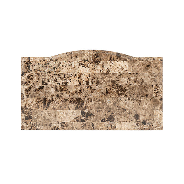 Mesita de noche Fromberg con tablero de mármol