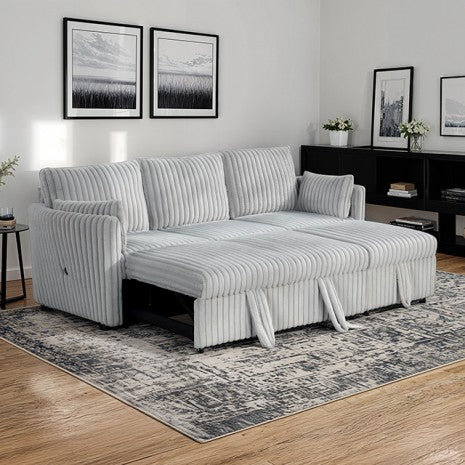 Denholme Pull-out Sofa -Gray
