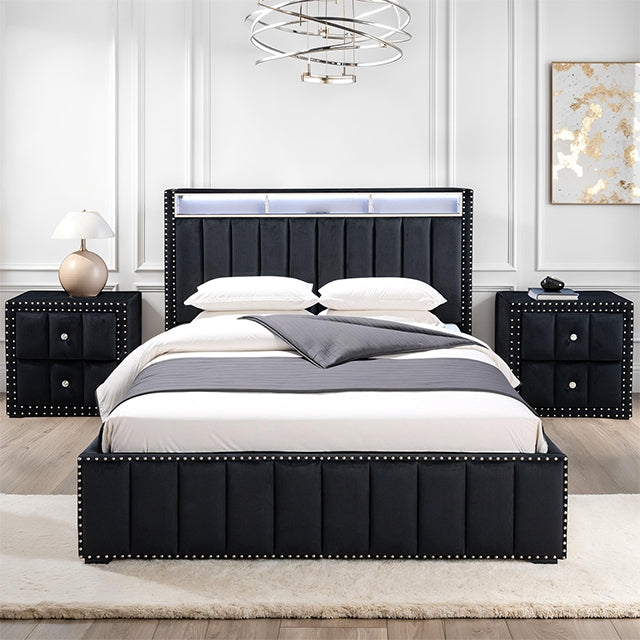 Cama Queen Farese con 2 mesitas de noche